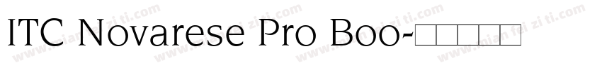 ITC Novarese Pro Boo字体转换